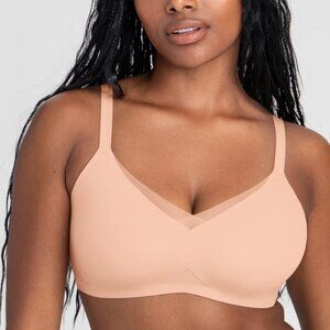 HONEYLOVE Crossover Wire-Free Adjustable Bra in Blush - Women's Size 2X